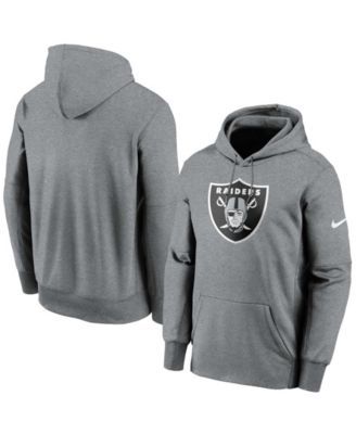 Men's Las Vegas Raiders Starter Heather Charcoal/Black Extreme Pullover  Hoodie