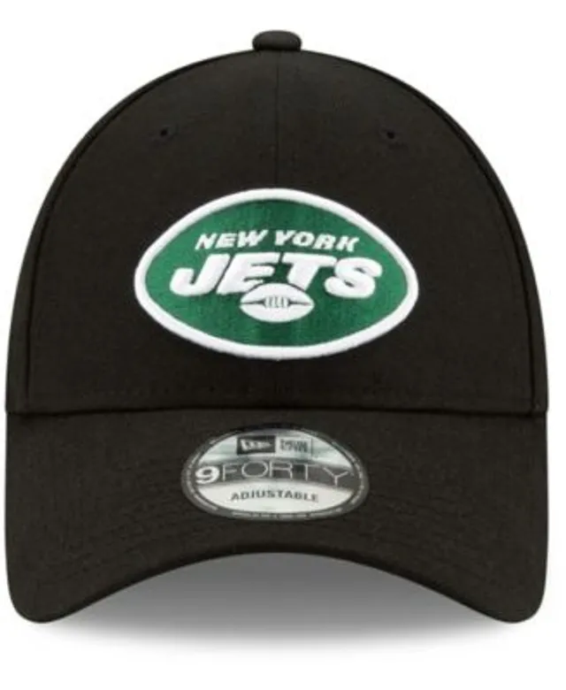 Men's New Era White/Black York Jets 2023 Sideline 9FORTY Adjustable Hat