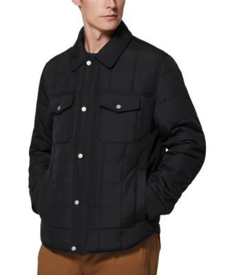 Archer Men's Quilted Shirt Jacket with Corduroy Trimming