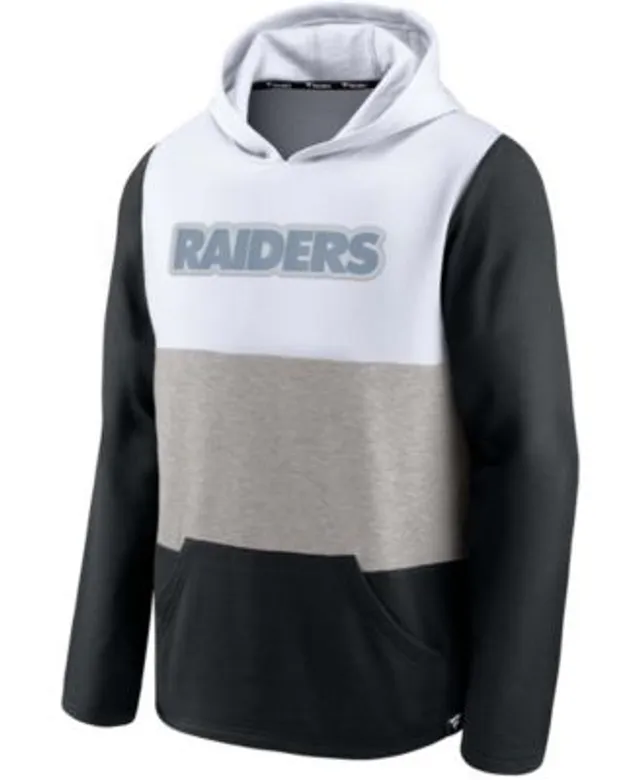Men's Las Vegas Raiders Nike Black Fashion Color Block Pullover Hoodie