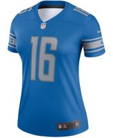 Men's Nike Jared Goff Blue Detroit Lions Player Game Jersey