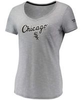 MLB Chicago White Sox Women's Short Sleeve V-Neck Core T-Shirt - S