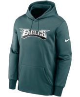 Nike Men's Midnight Green Philadelphia Eagles Fan Gear Primary Logo Performance Pullover Hoodie