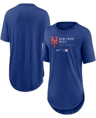 Profile Women's White, Royal New York Mets Plus Colorblock T-shirt