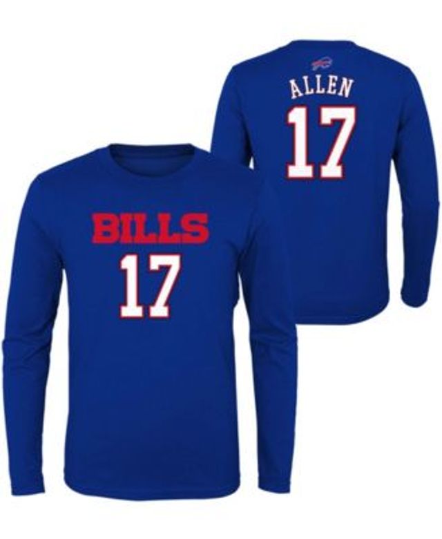 Outerstuff Youth Josh Allen Royal Buffalo Bills Mainliner Player Name & Number Long Sleeve T-Shirt Size: Large