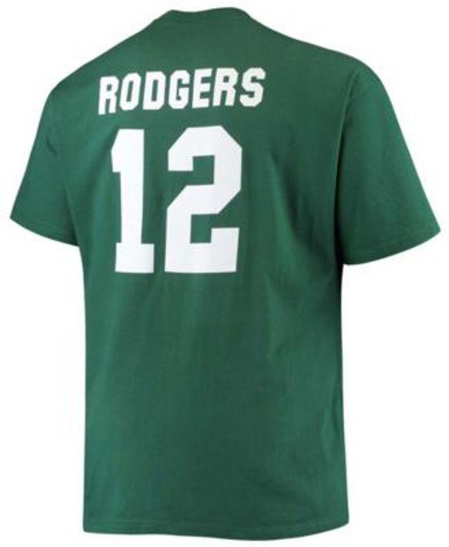 Men's Fanatics Branded Aaron Rodgers Green New York Jets Big & Tall Player Name & Number T-Shirt