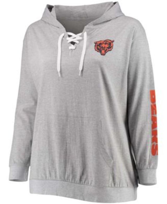 Women's Fanatics Branded Navy Chicago Bears Forever Fan Logo Full-Zip Hoodie