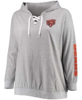 WEAR by Erin Andrews Heathered Gray Chicago Bears Team Full-zip