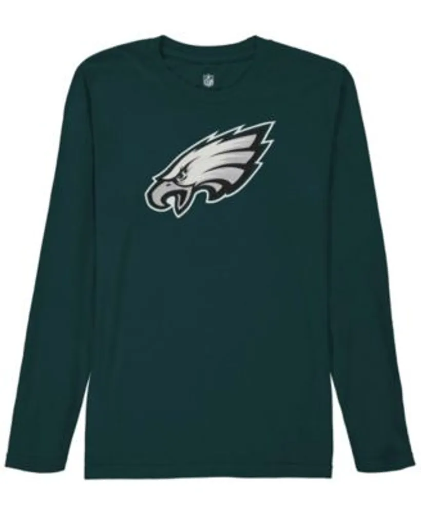 Philadelphia Eagles Youth Team Logo Long Sleeve T-Shirt - Midnight Green