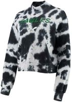 Philadelphia Eagles Junk Food Color Block Pullover Sweatshirt - Black/Gray