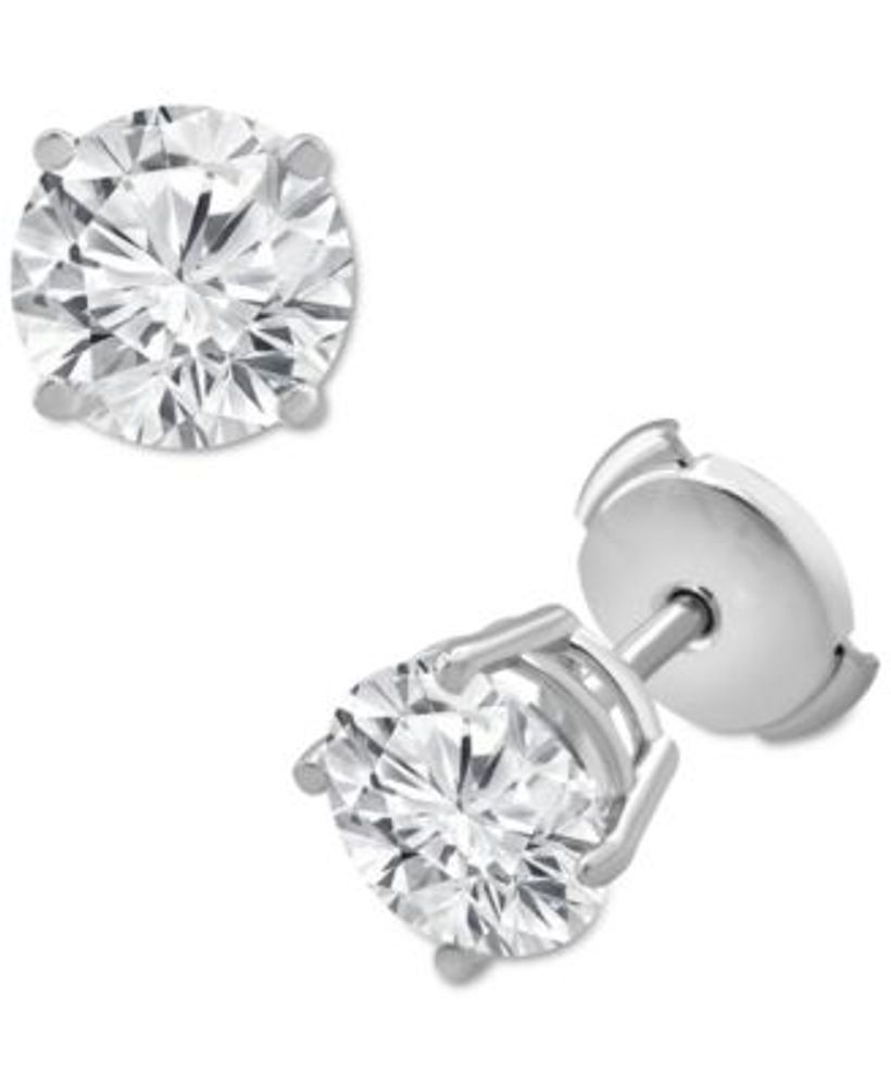 Certified Lab Grown Diamond Stud Earrings (3 ct. t.w.) in 14k White Gold