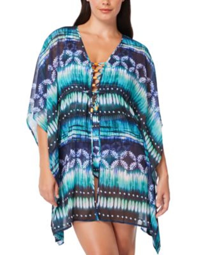 Open-Front Caftan Cover-Up