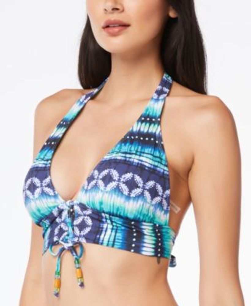 Lace-Up Halter Bikini Top