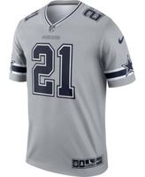 Youth Nike Ezekiel Elliott Silver Dallas Cowboys Inverted Team