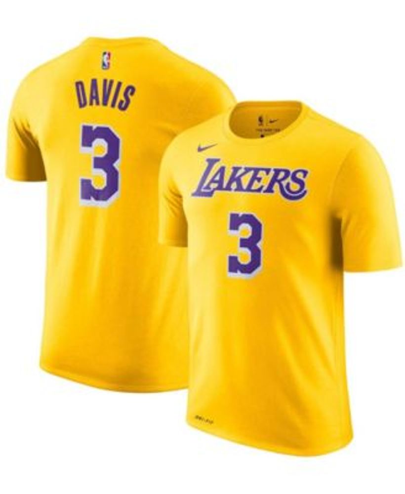 Men 3 Anthony Davis Jersey Purple Los Angeles Lakers Jersey Hardwood  Classics