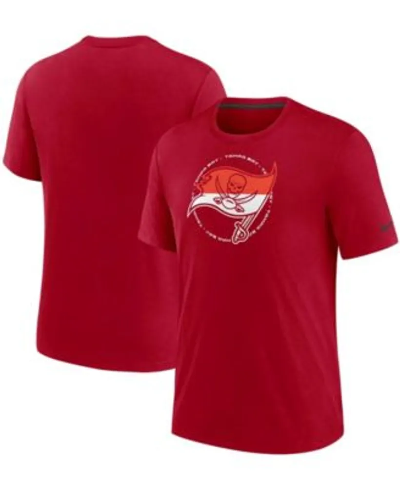 Men's Nike Red Tampa Bay Buccaneers Fashion Tri-Blend Long Sleeve T-Shirt Size: Small