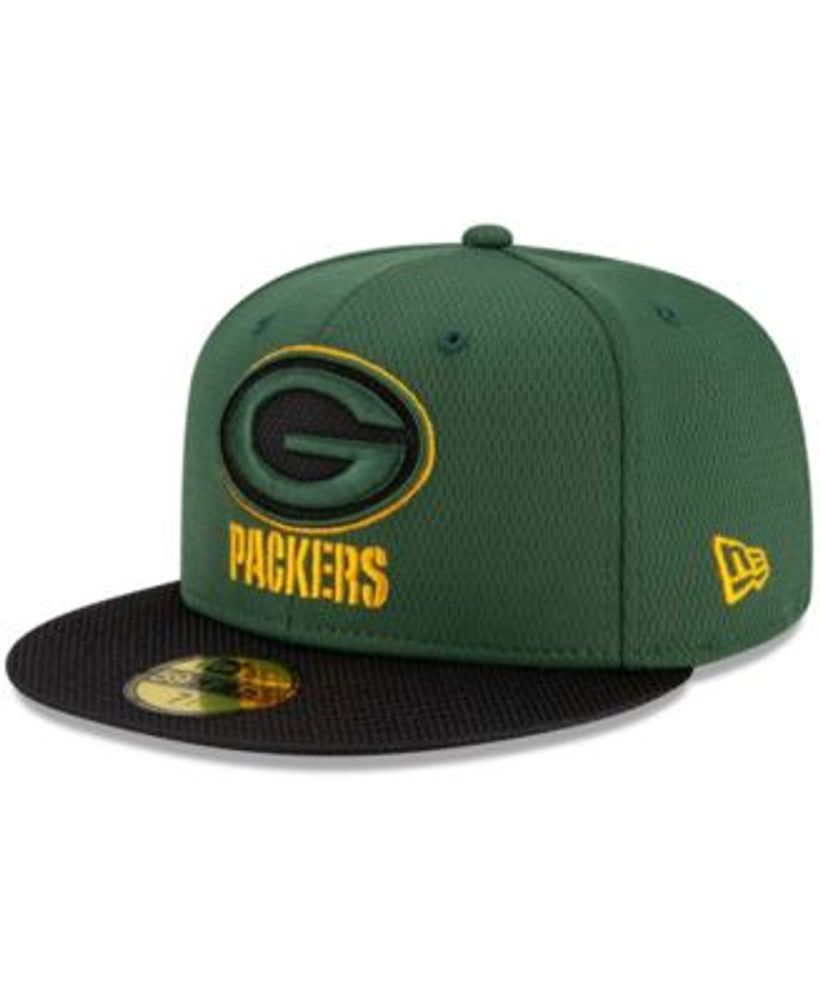 Green Bay Packers New Era 2021 NFL Sideline Road 39THIRTY Flex Hat - Green /Black