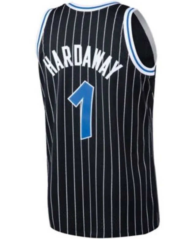 Men's Orlando Magic Penny Hardaway Mitchell & Ness Black 1994-95 Hardwood  Classics Flames Swingman Jersey