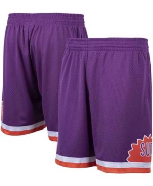 Men's Mitchell & Ness Black Phoenix Suns Hardwood Classics 75th Anniversary Swingman Shorts