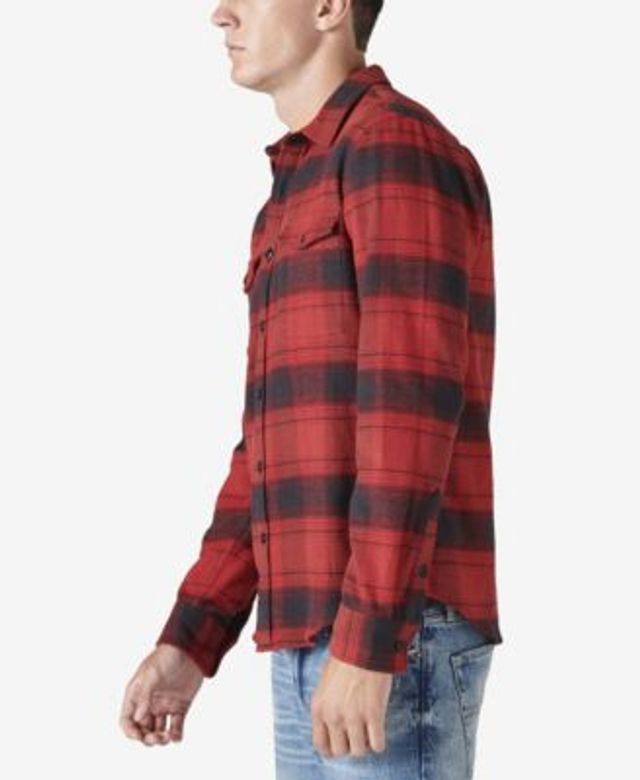 Lucky Brand Men's Plaid Work-Wear Cloud Flannel Shirt - Macy's