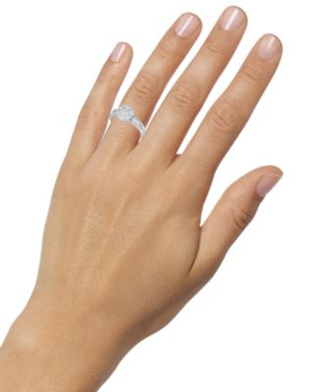 お得な情報満載お得な情報満載チャールズ アンド コルバード レディース リング アクセサリー Moissanite Split Shank Ring  2-9 10 Ct. Diamond Equivalent In 14k White Gold Or 14k Yellow Gold Gold ヘア アクセサリー