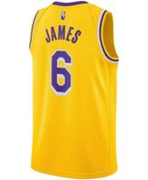 LeBron James Los Angeles Lakers Nike 2021/22 #6 Swingman Player Jersey -  Gold - Icon Edition