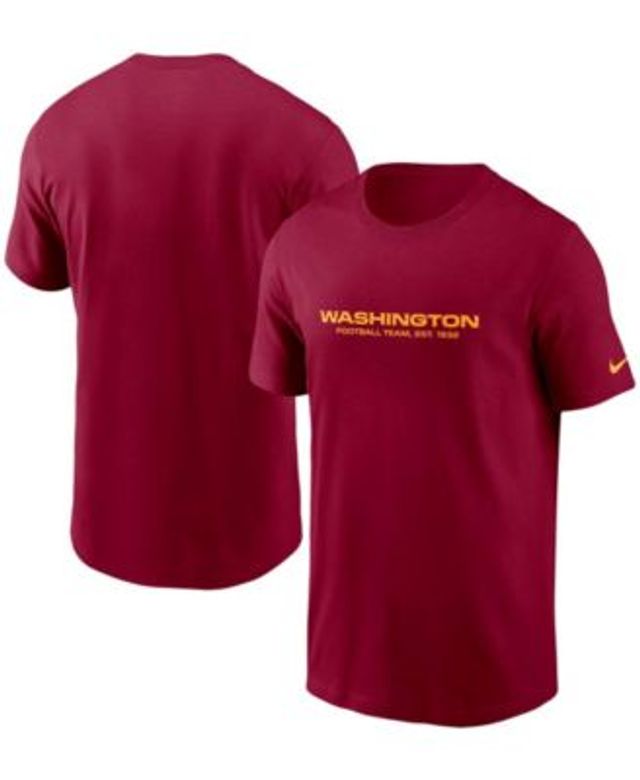 Fanatics Men's Branded Burgundy, Heathered Gray Washington Football Team  Colorblock T-shirt