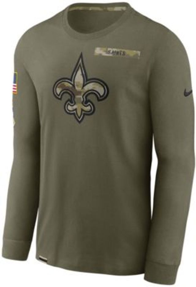 Men's Nike Alvin Kamara Olive New Orleans Saints 2022 Salute To Service  Name & Number T-Shirt