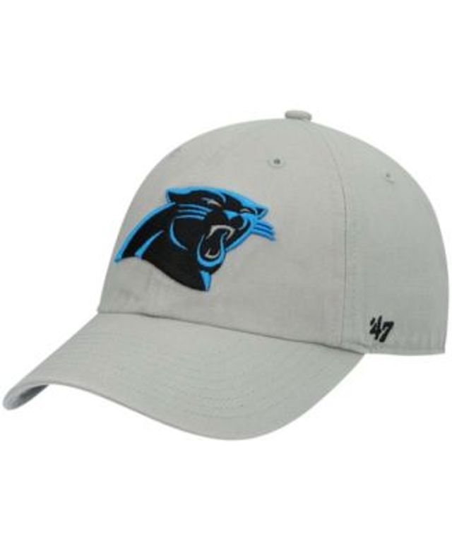 Men's '47 Charcoal Carolina Panthers Clean Up Script Adjustable Hat