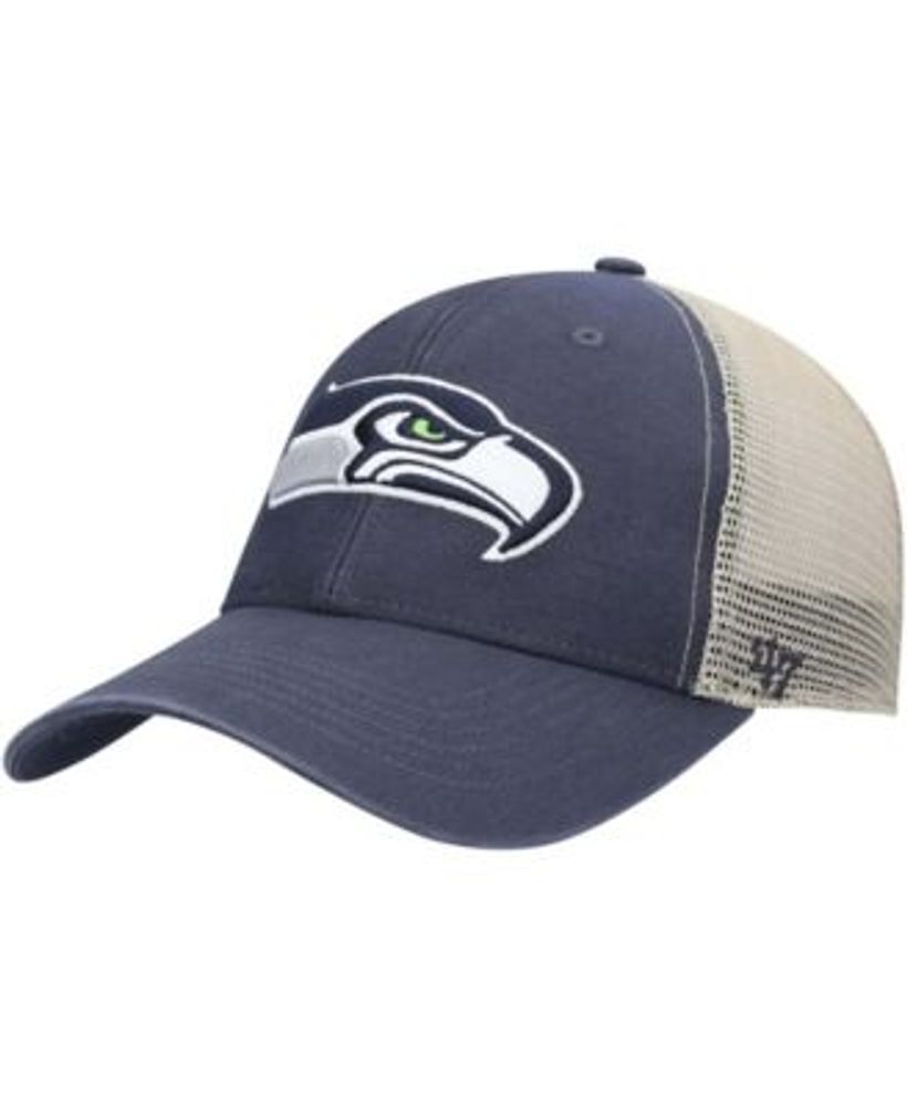 47 Brand Men's College Navy and White Seattle Seahawks Trophy Trucker Flex  Hat