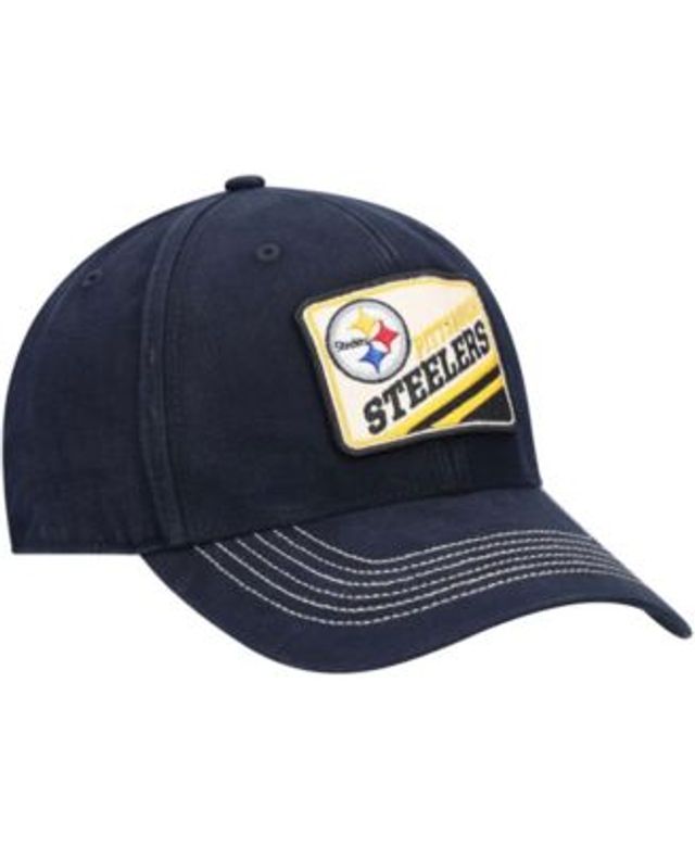 47 Brand Men's Black Pittsburgh Steelers Adjustable Trucker Hat - Macy's