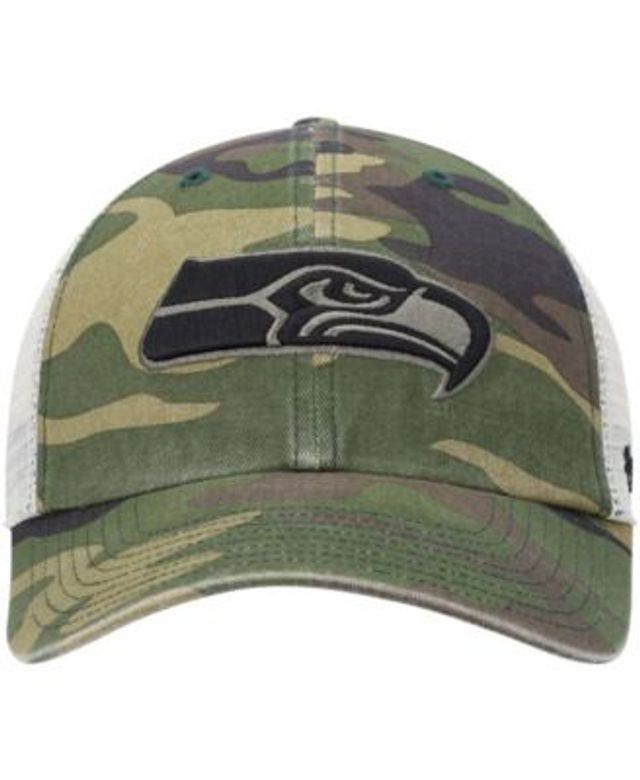 New Era Camo/Olive Seattle Seahawks Trucker 9FIFTY Snapback Hat