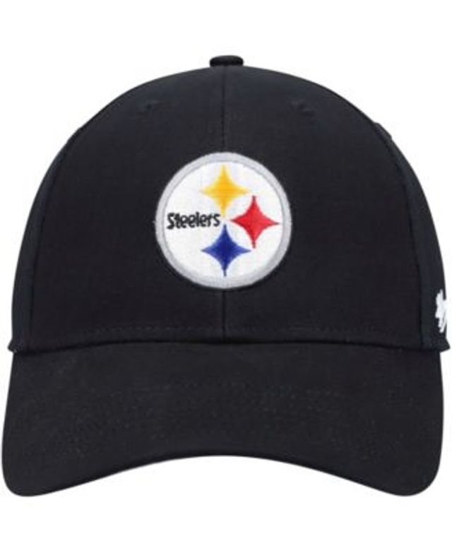 47 Brand Boys Black Pittsburgh Steelers Basic MVP Adjustable Hat