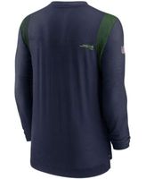 Men's Nike Navy Seattle Seahawks Sideline Infograph Performance T-Shirt