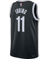 Kevin Durant Brooklyn Nets 2021-22 Black Jersey with 75th Anniversary Logos