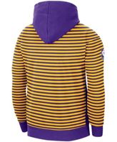 Nike Men's Los Angeles Lakers Yellow Courtside Fleece Pullover Hoodie, Medium