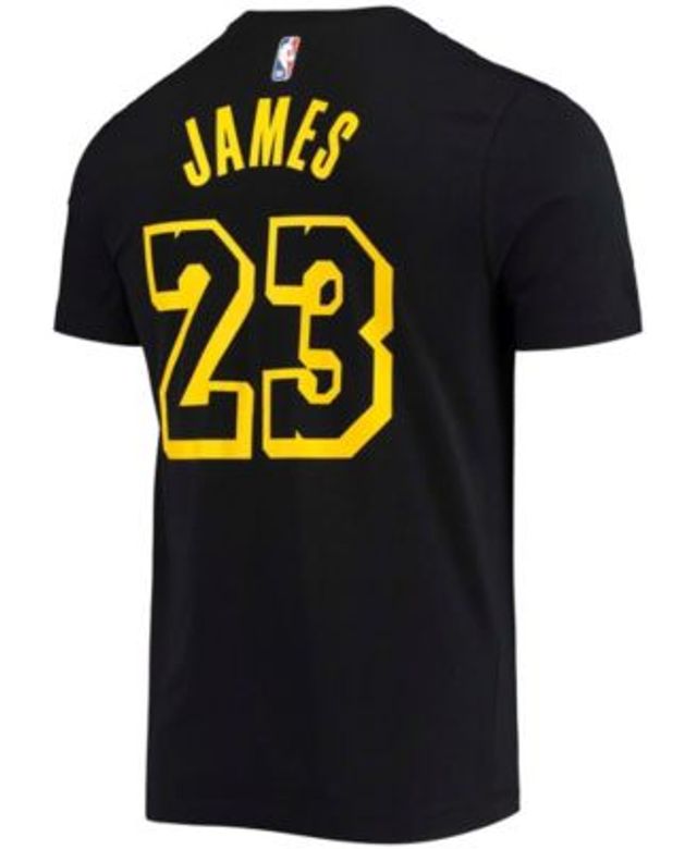 Men's Nike LeBron James Gold Los Angeles Lakers Icon 2022/23 Name & Number T-Shirt Size: Large