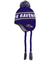 Youth Purple Baltimore Ravens Pre-Curved Snapback Hat