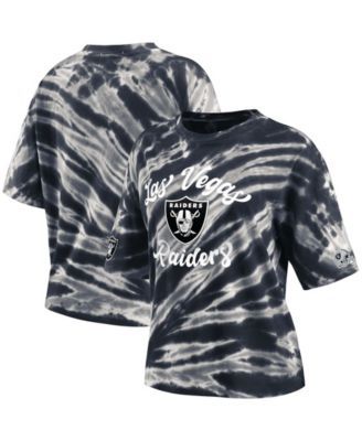 Women's Black Las Vegas Raiders Tie-Dye T-shirt