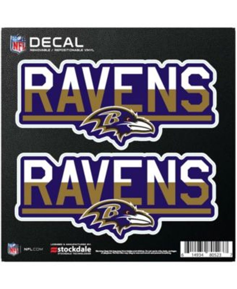 Baltimore Ravens and Orioles 2Pack 4 x 4 Logo Decal