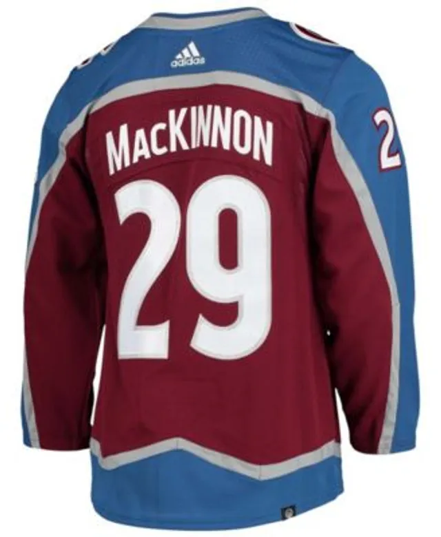 Men's Adidas Nathan MacKinnon White Colorado Avalanche Away Primegreen Authentic Pro Player Jersey