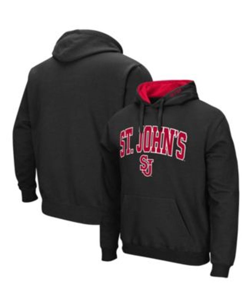 Men's Colosseum Heathered Gray Saint Louis Billikens Arch and Logo Pullover  Hoodie