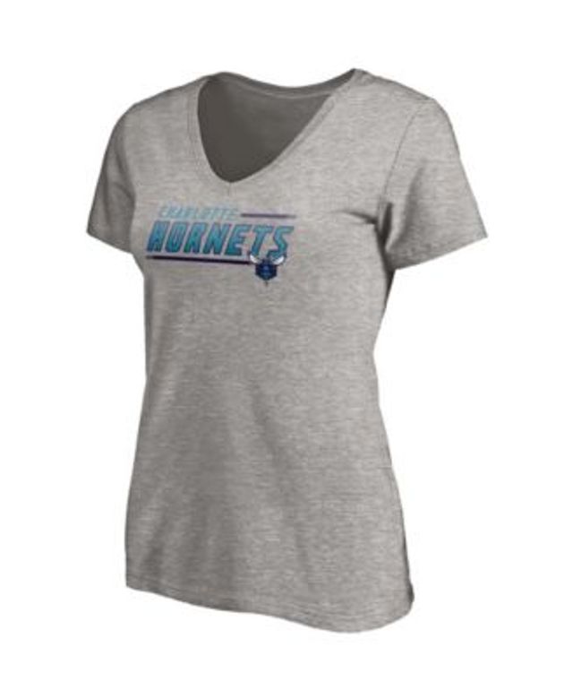 Fanatics Women's Plus Size Navy Columbus Blue Jackets Mascot In Bounds  V-Neck T-shirt