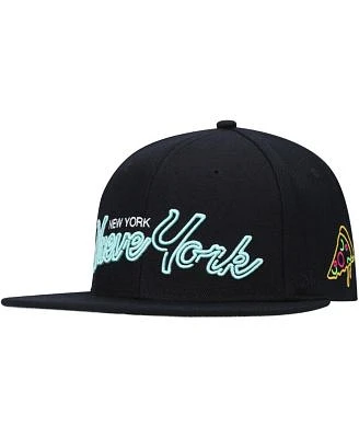 Men's Black New York City Lights Snapback Hat