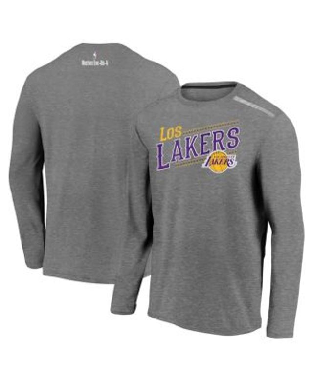 Men's Nike Charcoal Los Angeles Lakers 2022/23 City Edition Pregame Warmup Long Sleeve Shooting Shirt Size: Medium