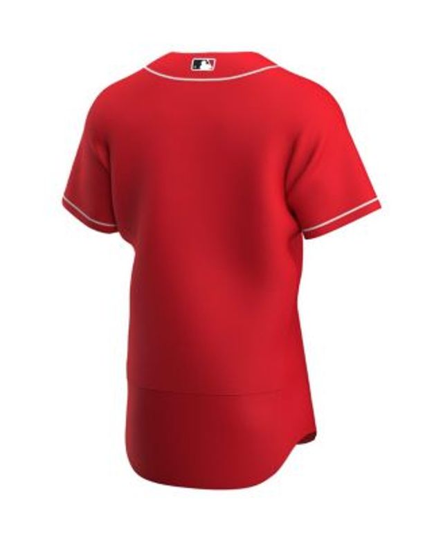 Men's Stitches Red/Black Cincinnati Reds Cooperstown Collection V-Neck Team  Color Jersey 