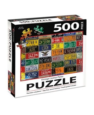 Vintage License Plates   500  Pc Puzzle