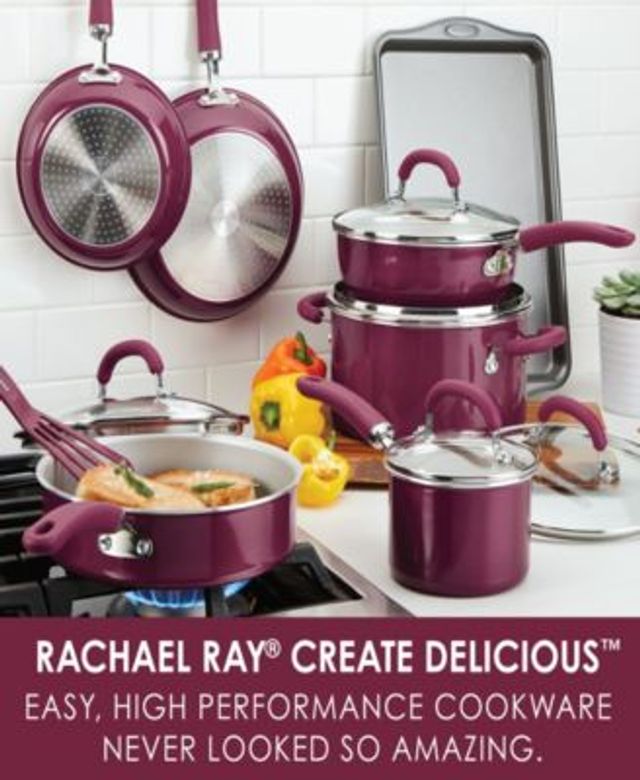 Rachael Ray 12000 Create Delicious Aluminum Nonstick Deep Skillet