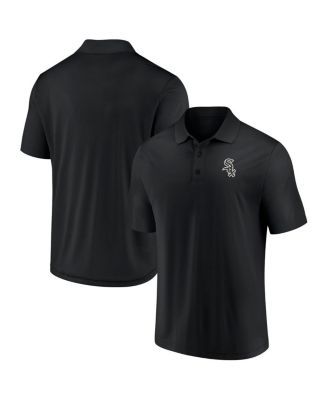 Nike Men's Black-Gray Chicago White Sox Home Plate Striped Polo