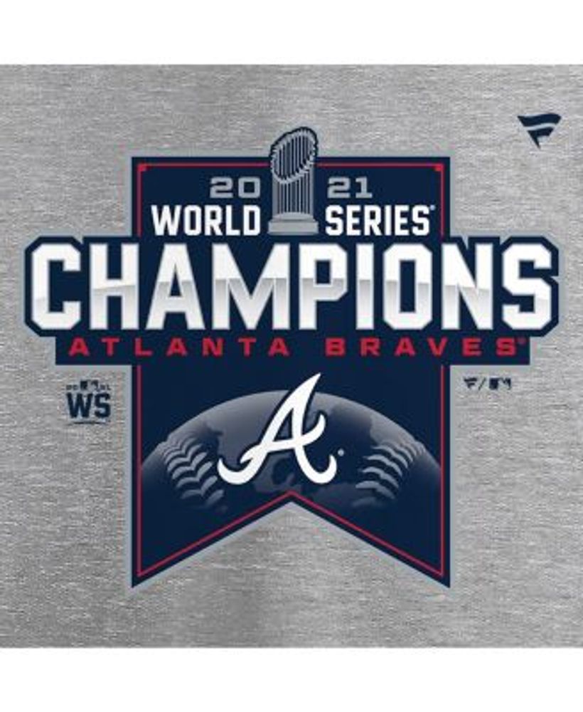 Fanatics Men's Heather Gray Atlanta Braves 2021 World Series Champions  Locker Room Big Tall Pullover Hoodie